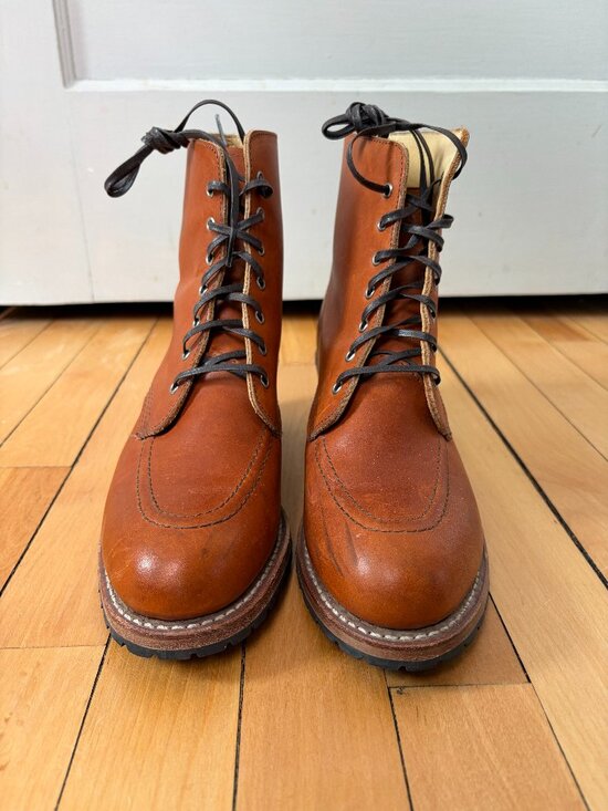 Red Wing Shoes Shoes - Red Wing Boots Women's 9 Clara Heeled Oro Brown Legacy Leather Moc Toe MSRP $359